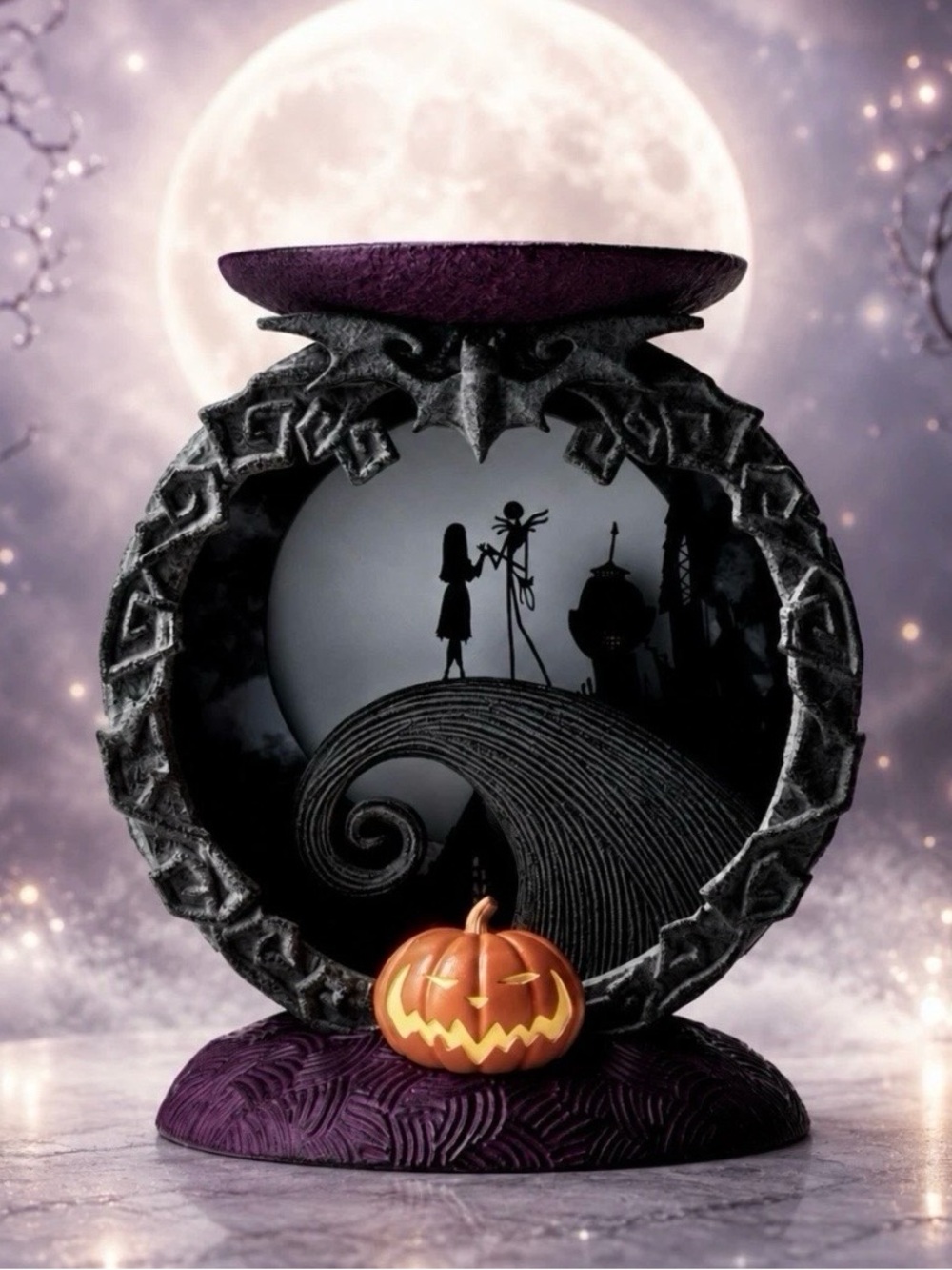 Bath & Body Works Nightmare Before Christmas Spiral Hill Candle Holder
